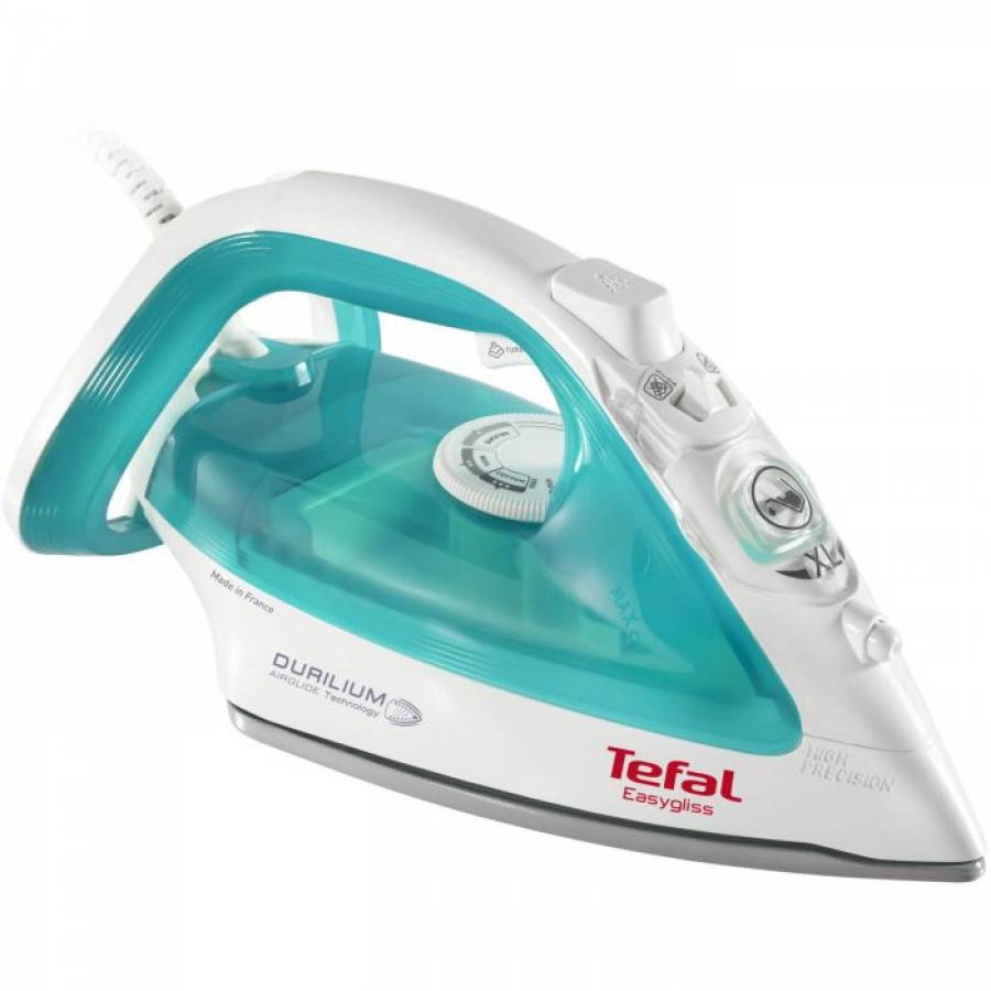 Fier De Calcat Durilium Airglide, 2400w, 0.27 L, Antipicurare, Anticalcar, Varf Precis, Jet Abur 120g/min, Culoare Albastru/alb