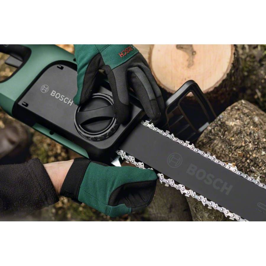 Fierastrau Electric Cu Lant De 35 Cm, Putere 1800 W, Acumulator Li-ion, Viteza Lant 12 M/s, Sistem De Franare, Constructie Ergonomic, Verde / Negru