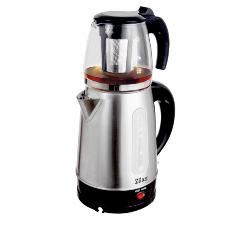 Fierbator Electric Ceainic, Putere 2200w, Capacitate 1.7l, Indicator Luminos, Protectie La Supraincalzire, Argintiu