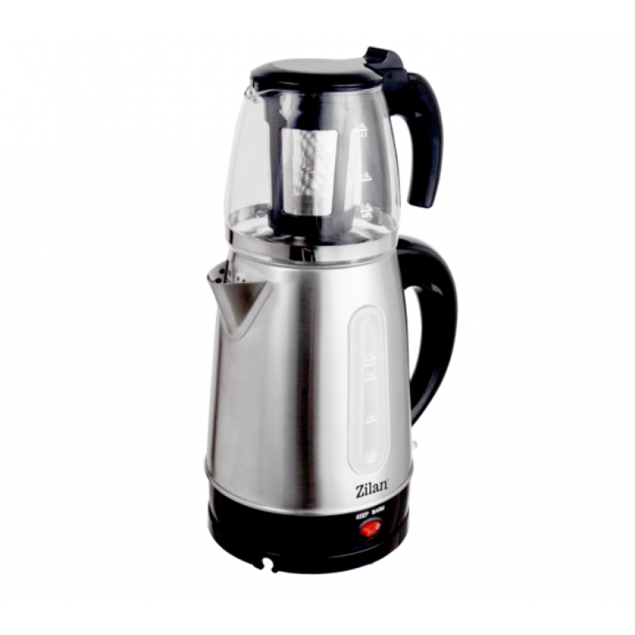 Fierbator Electric Ceainic, Putere 2200w, Capacitate 1.7l, Indicator Luminos, Protectie La Supraincalzire, Argintiu