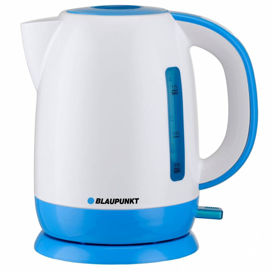 Fierbator Electric Modern Cu Putere De 2200 W,sursa Alimentare  220-240v - 50/60hz,  Capacitate De 1.7 L, Plastic De Foarte Buna Calitate,buton Deschidere Capac,alb/albastru