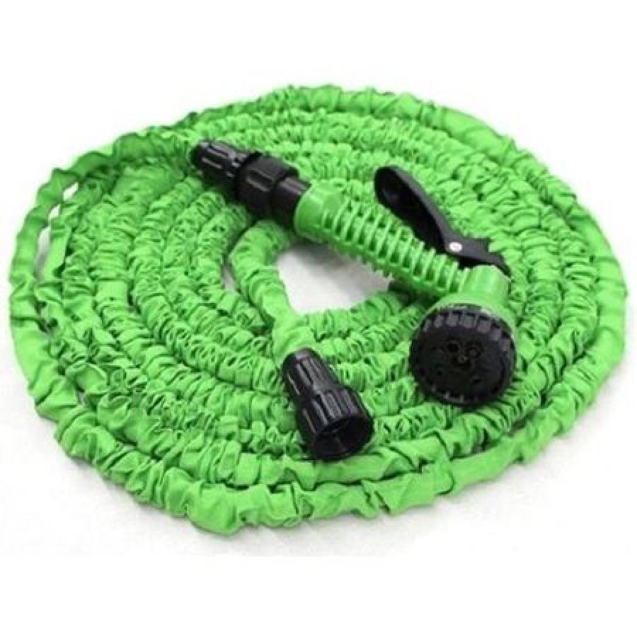 Furtun KlaussTech Extensibil De Gradina Cu Pistol Pulverizare Apa, Lungime 30 M, Usor De Transportat, Presiune De Lucru 6 Bar, Utilizare Suprateran, Culoare Verde