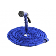 Furtun Extensibil Klausstech, Pentru Gradina, Presiune Reglabila, Pistol Inclus, Extensibil 45m, Stropire Rapida, Tesatura Dura, Albastru