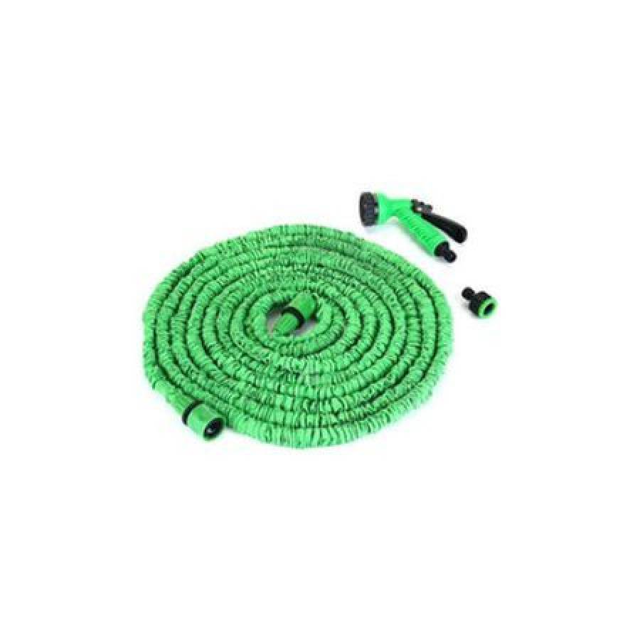 Furtun KlaussTech Extensibil Pentru Udat Gradina Ilogi , 172 Ft + Pistol De Stropit , Culoare Verde