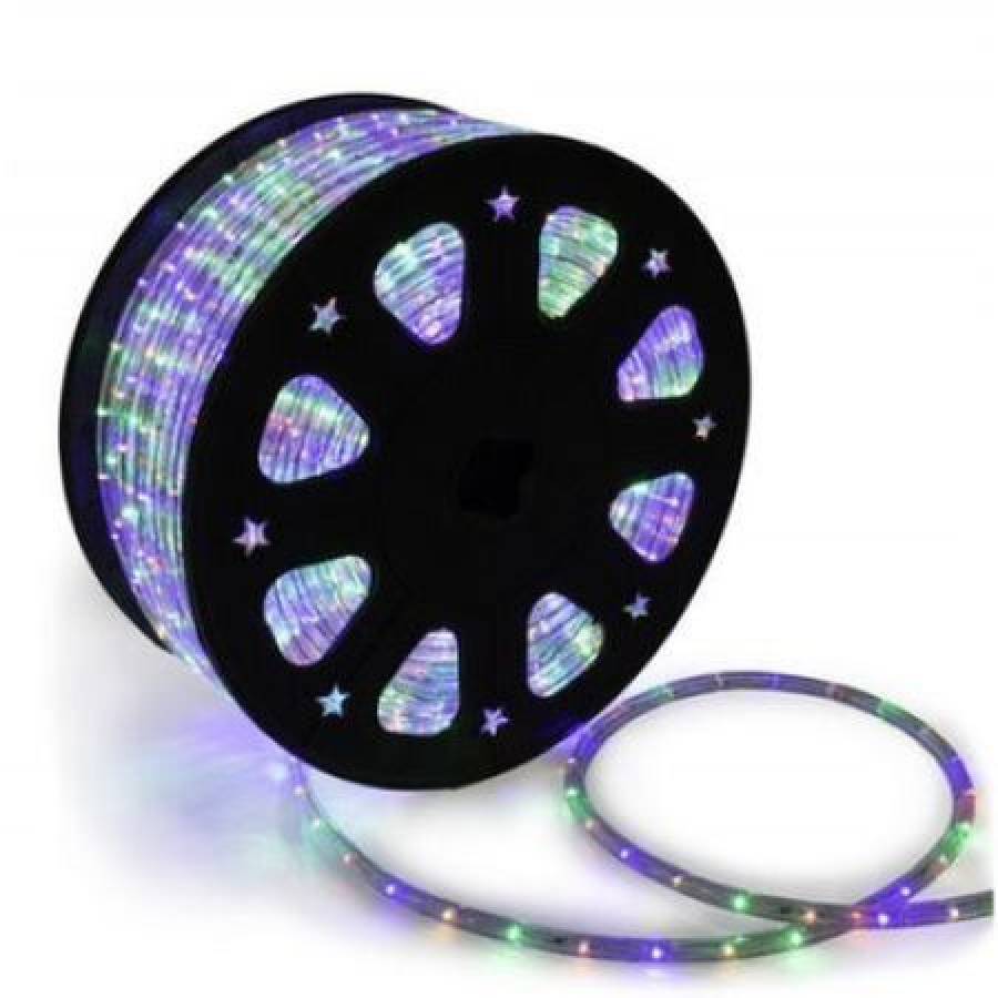 Furtun Luminos Decorativ Klausstech Pentru Craciun, Lungime 100m, Culoare Multicolor, Gospodarul