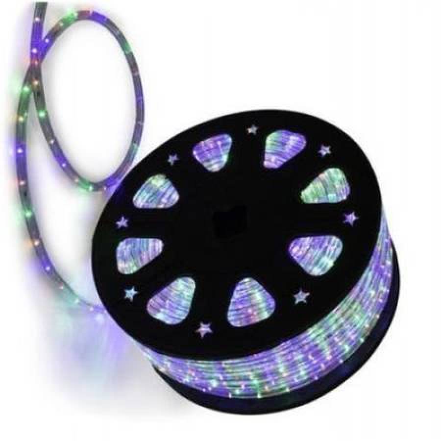 Furtun Luminos Decorativ Klausstech Pentru Craciun, Lungime 100m, Culoare Multicolor, Gospodarul