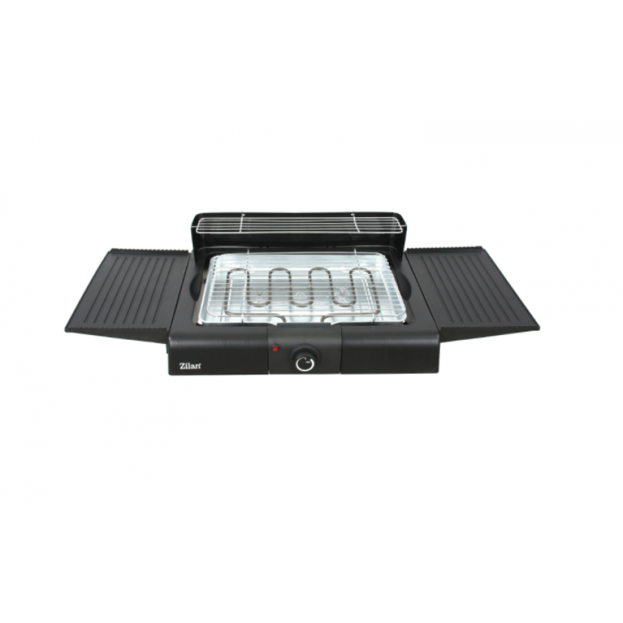 Gratar Electric Cu Picioare, Putere 2400w, Indicator Led, Loc Depozitare Ustensile,  Sistem Anti-alunecare, Usor De Depozitat, Design Modern Si Ergonomic, Negru