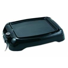 Gratar Electric Fara Fum, Putere 1250 W, Termostat Reglabil, Suprafata Antiaderenta Cu Orificii De Scurgere, Cablu Alimentare Detasabil, Design Modern, Negru