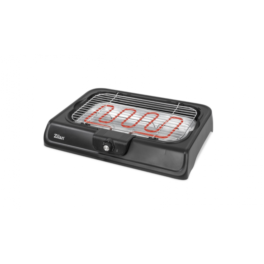 Gratar Electric, Putere 2000w, Indicator Led,  Sistem Anti-alunecare, Usor De Depozitat, Incalzire Rapida, Design Modern Si Ergonomic, Negru