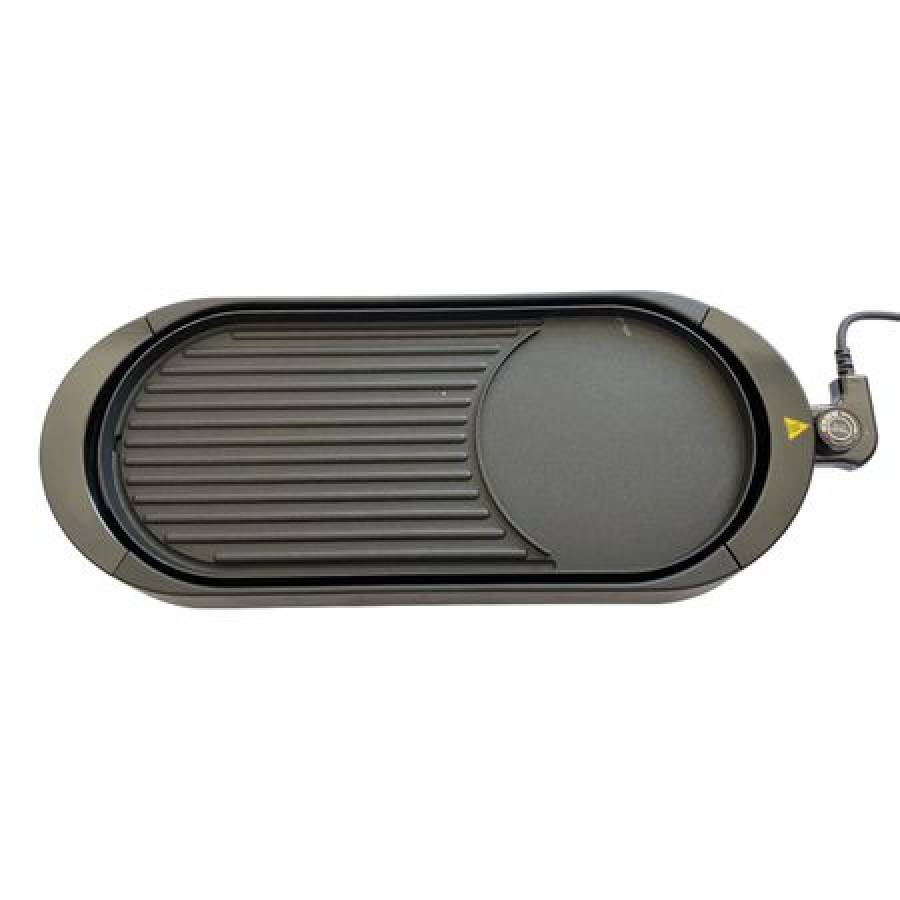 Gratar Grill Electric Klausstech , Putere Max. 2000 W , Temperatura De Prajire Reglabila , Incalzire Rapida , Lungime Cablu 120 Cm , Negru