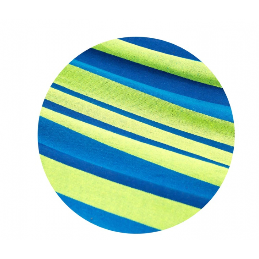 Hamac Klausstech Pentru Copii, Structura Lemn, Densitate Material 320g/mp, Greutate Max 120 Kg, Culoare Albastru/verde