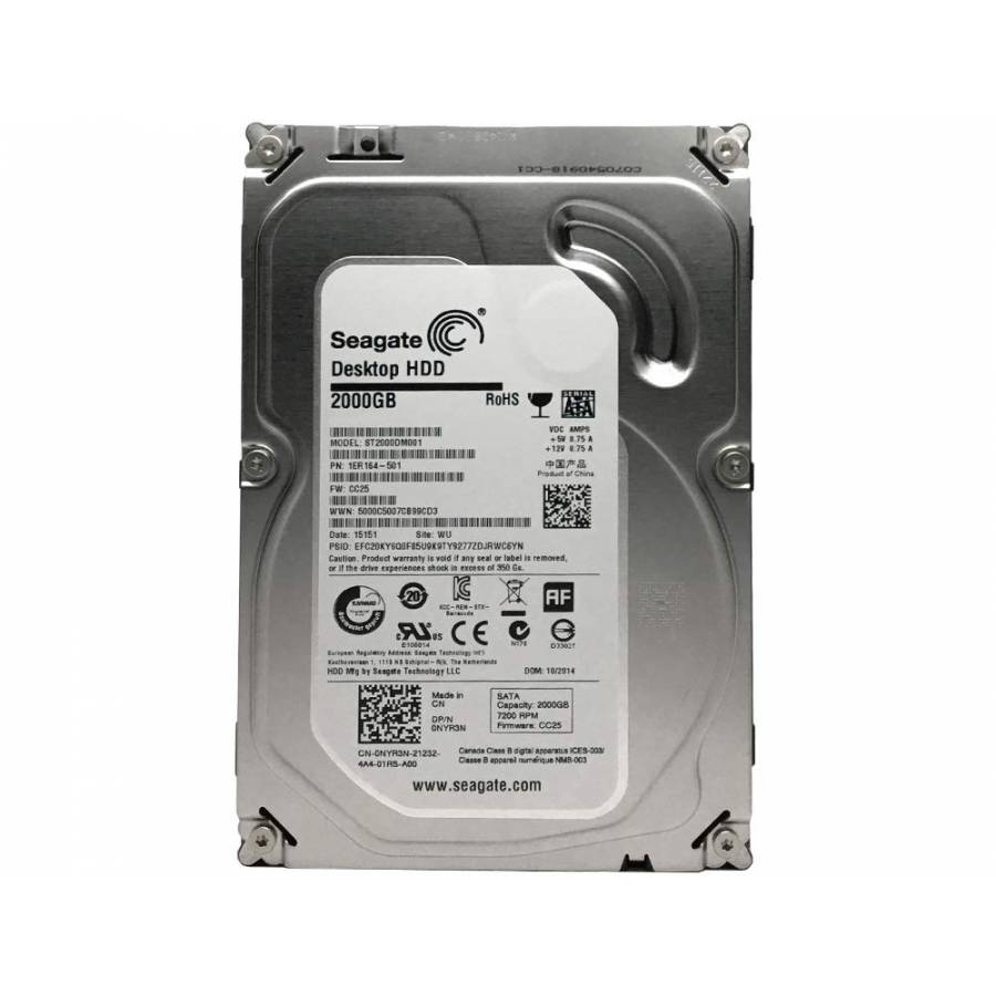 Hard-disk, 2tb, Performanta Ridicata, Sata, Spatiu Mare De Stocare, 7200 Rpm, Argintiu