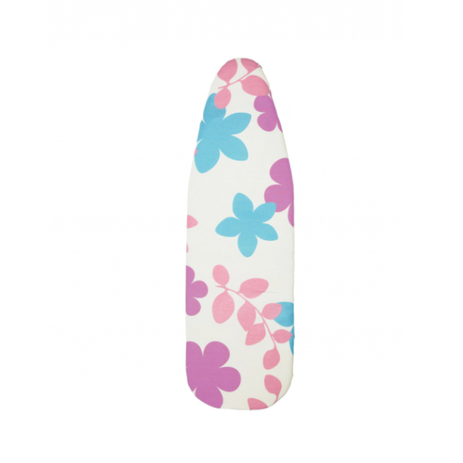 Husa Masa De Calcat, Universala, Bumbac, Captuseala Groasa, Rezista La Temperaturi Ridicate, Suprafata Aderenta, Design Floral, Alba