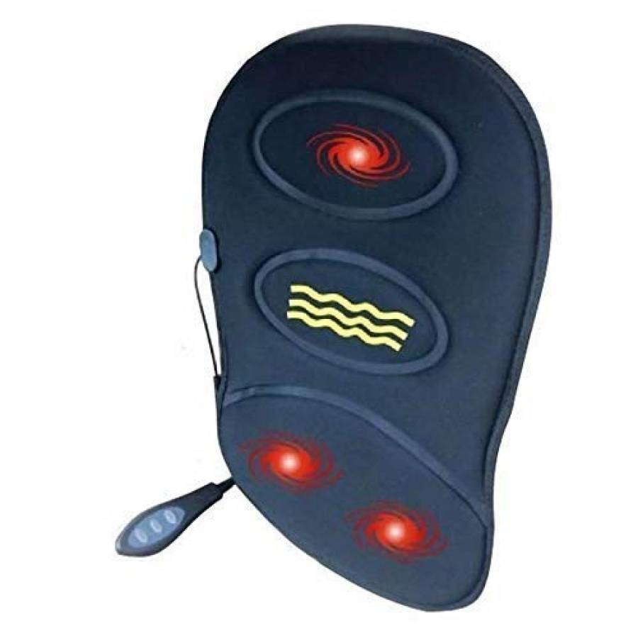 Husa Pentru Scaun Auto Sau Birou KlaussTech, Functie Masaj Si Incalzire, 3 Zone De Masaj, Telecomanda,  Ideala Pentru Relaxare, Design Modern