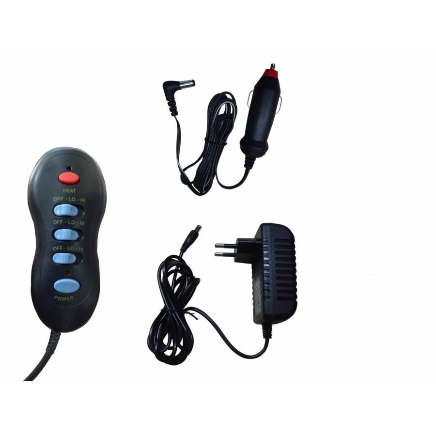 Husa Pentru Scaun Auto Sau Birou KlaussTech, Functie Masaj Si Incalzire, 3 Zone De Masaj, Telecomanda,  Ideala Pentru Relaxare, Design Modern