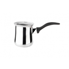 Ibric Din Inox, Capacitate De 0.4 L, Maner Ergonomic, Mentine Caldura, Ideal Pentru Ceai Si Cafea, Coada Ebonita, Culoare Argintiu