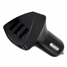 Incarcator Auto Cu 3 Porturi Usb Klausstech, Iesire 4,2 A, Tensiune 12 - 24v, Compatibil Cu Toate Dispozitivile Cu Port Usb, Usor De Montat Si Folosit, Design Modern, Negru