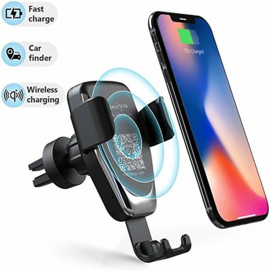 Incarcator Auto Wireless Cu 2 Sisteme De Prindere, Klausstech, Model 2019