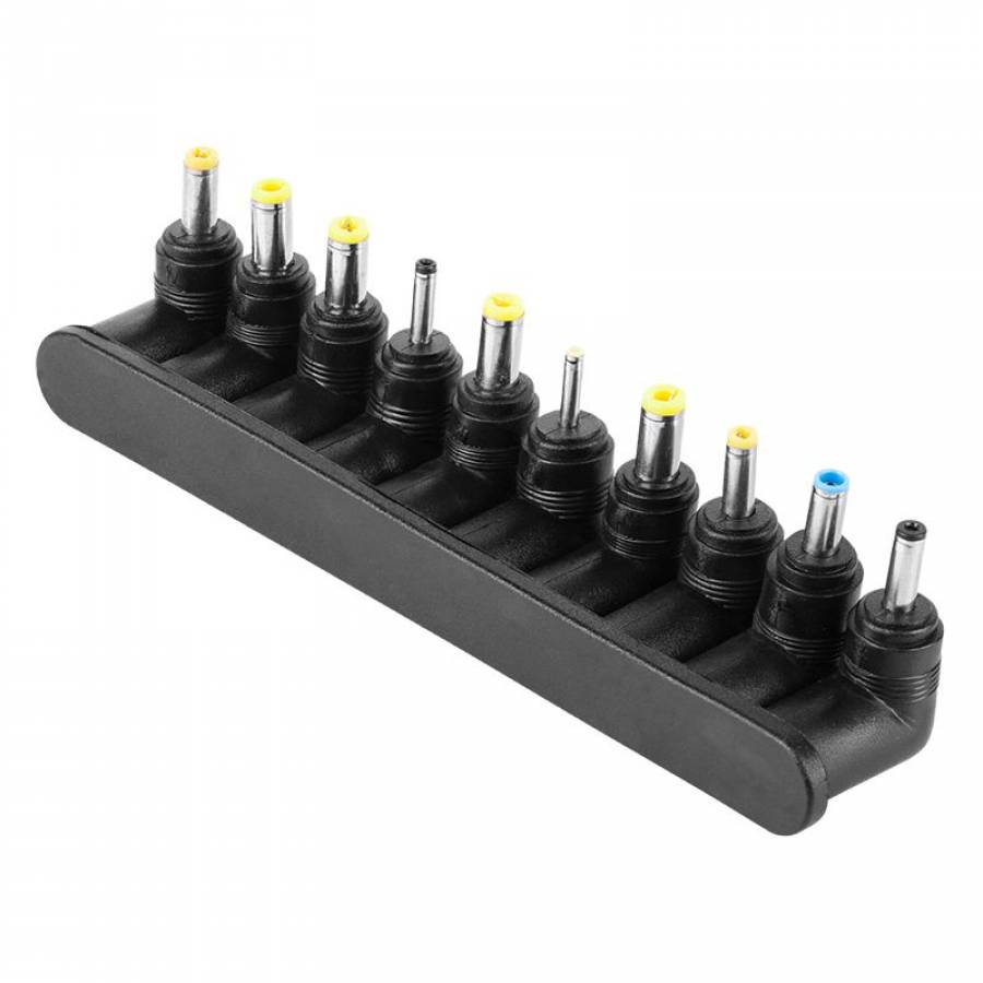 Incarcator Universal Laptop, 45w, 12-19.5v, Alimentare La Retea, 10 Mufe Incluse, Selectare Automata A Tensiunii, Negru