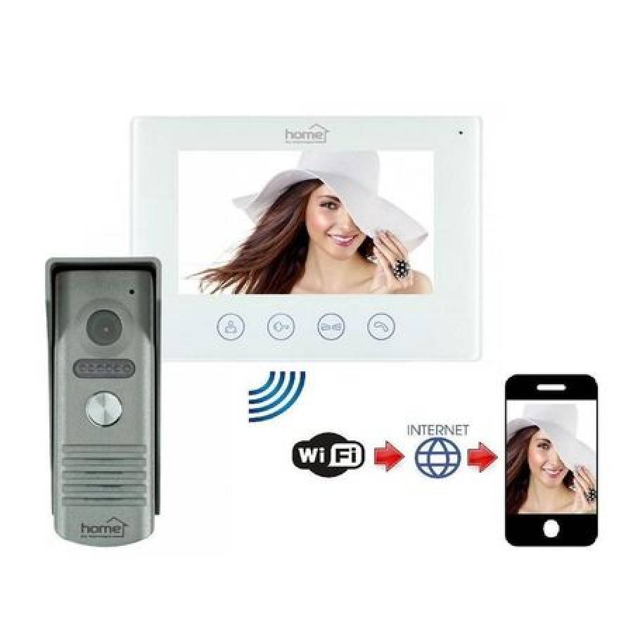 Interfon Video Klausstech, Ecran Lcd 7 Inch , Conectare Internet Wireless , Tip Video-interfon, Funnctii Smart, Deschidere Usa/yala