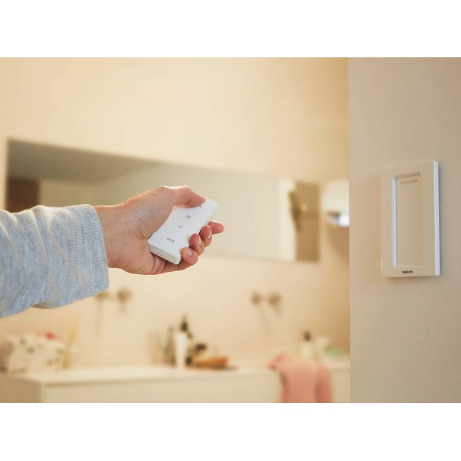 Intrerupator Cu Variator Philips, Functionare Cu Baterii, Instalare Wireless, 2400 - 2483.5 Mhz, -10°c – 45°c, Modern, Culoare Alb