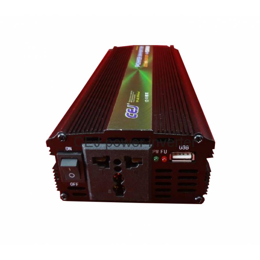 Invertor Auto , Alimentare Curent Continuu 12v - Iesire Ac 220v , Putere 1500w , Conectare Usb Incarcare Telefon