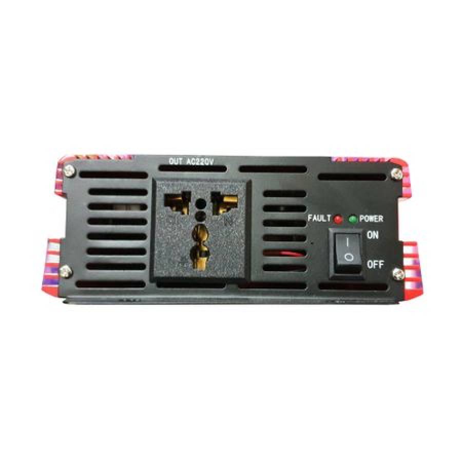 Invertor De Tensiune Auto Curent Continuu Klausstech, Putere 1000 W, 12 V - 220 V, Alimentare 12 V, Design Ergonomic, Portocaliu