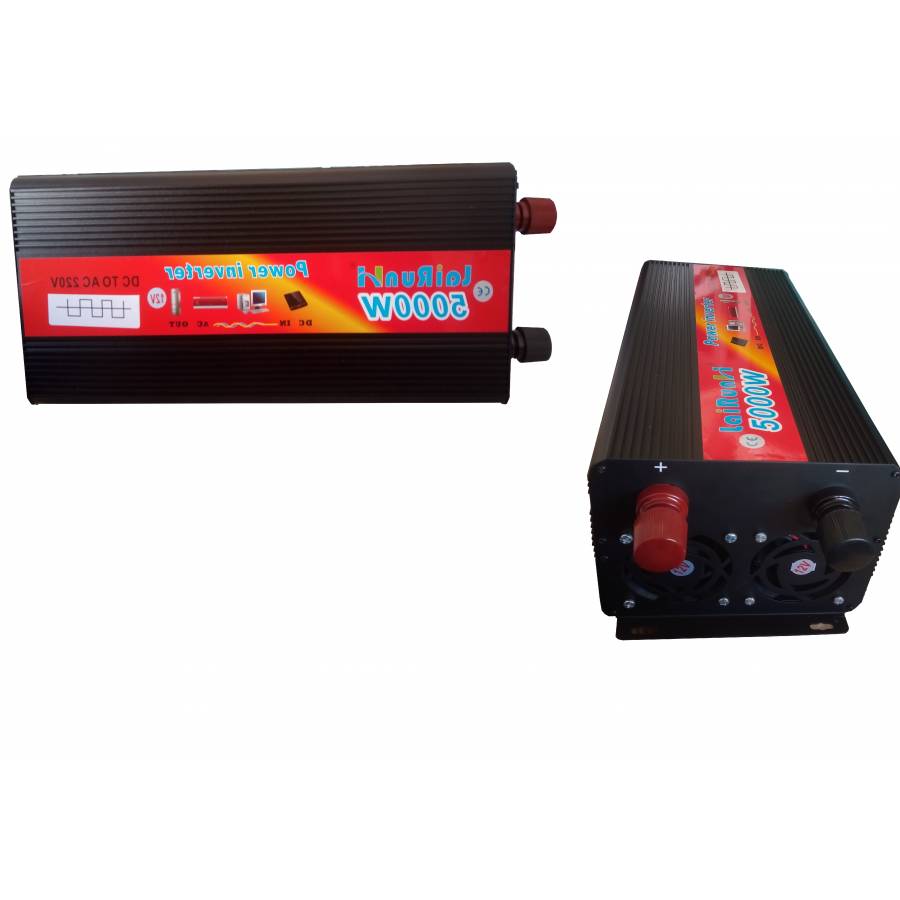 Invertor Profesional Auto Lairun , Dc Input Voltaj 12 Vcc , Ac Output Voltaj 220v Ac , Putere De Varf Si Continua 5000w , Design Compact , 10amps