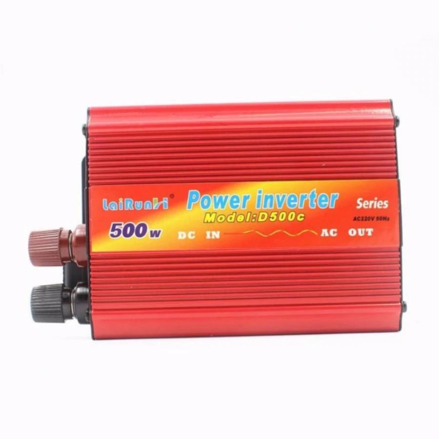 Invertor Profesional Auto Lairun , Dc Input Voltaj 24vcc , Ac Output Voltaj 220v Ac , Putere De Varf Si Continua 500w , Design Compact , 10amps