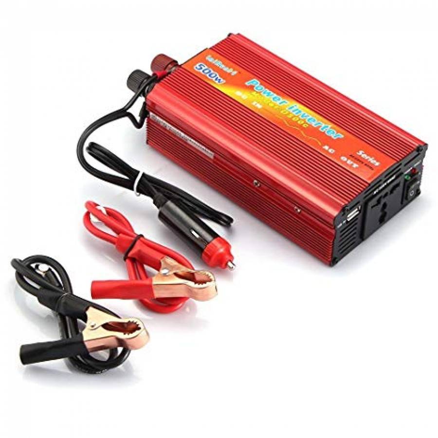 Invertor Profesional Auto Lairun , Dc Input Voltaj 24vcc , Ac Output Voltaj 220v Ac , Putere De Varf Si Continua 500w , Design Compact , 10amps