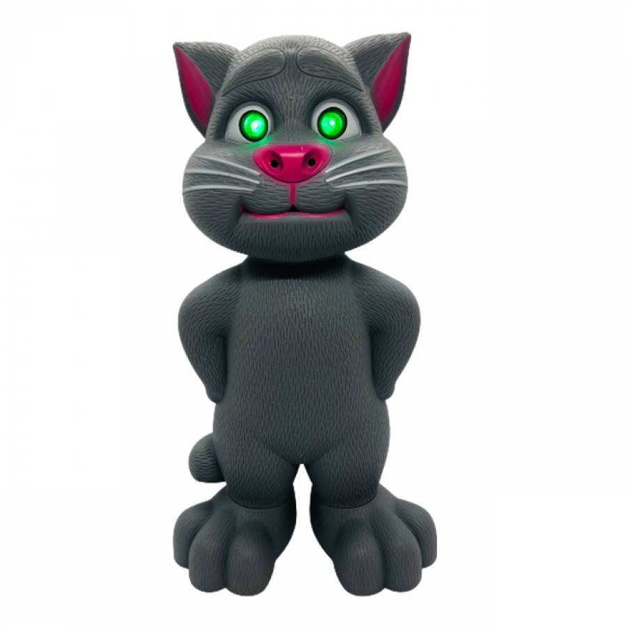 Jucarie Talking Tom, Motanul Inteligent Vorbitor Cu Senzori, 30 Cm