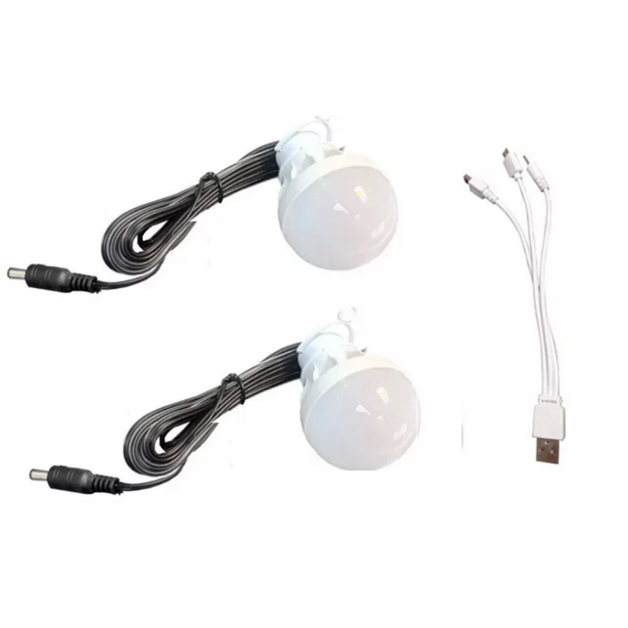 Kit De Camping Solar Cu 2 X Becuri, Putere 30w, Autonomie 8-20 H,incarcare 8-5h, Material Abs Si Pc, Design Modern, Culoarenegru