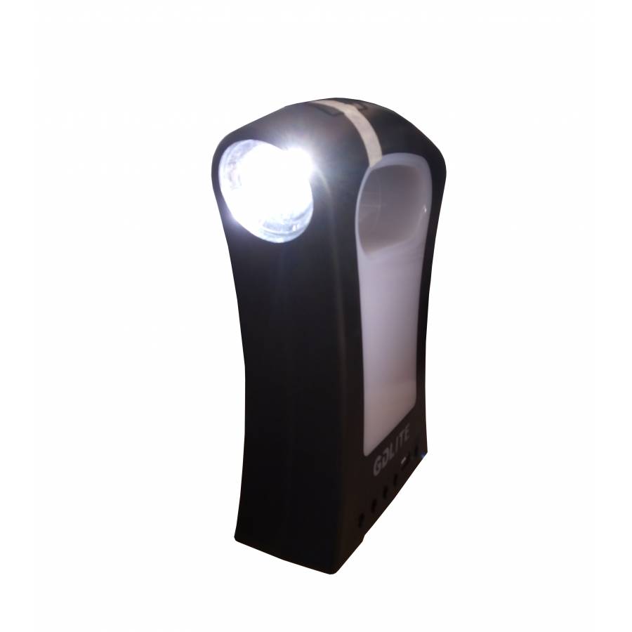 Kit De Iluminare Solara Pentru Camping , Lanterna Portabila, 3 Becuri Economice Led, Maner Portabil, Cablu Usb Pentru Gadget-uri, Negru