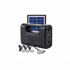 Kit Lampa Solara Camping , 3 Becuri Led 2 W Si 1de 1 W , Mini Panou Solar Pentru Incarcare , Alimentare Solara Sau La 220-240v, 50/60hz