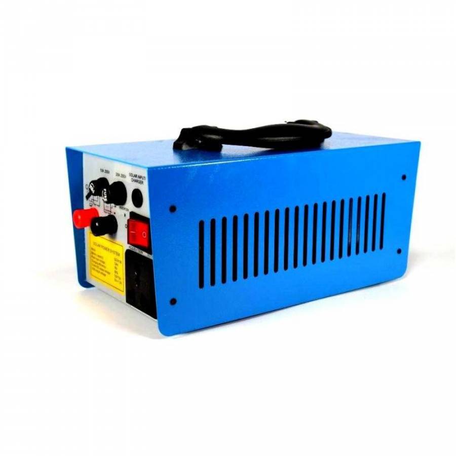 Kit Solar Gdlite, 12v12a Cu Panou Solar, 18v, 20w, Alimentari La 12v Si 220v, Buton On / Off, Design Ergonomic, Albastru