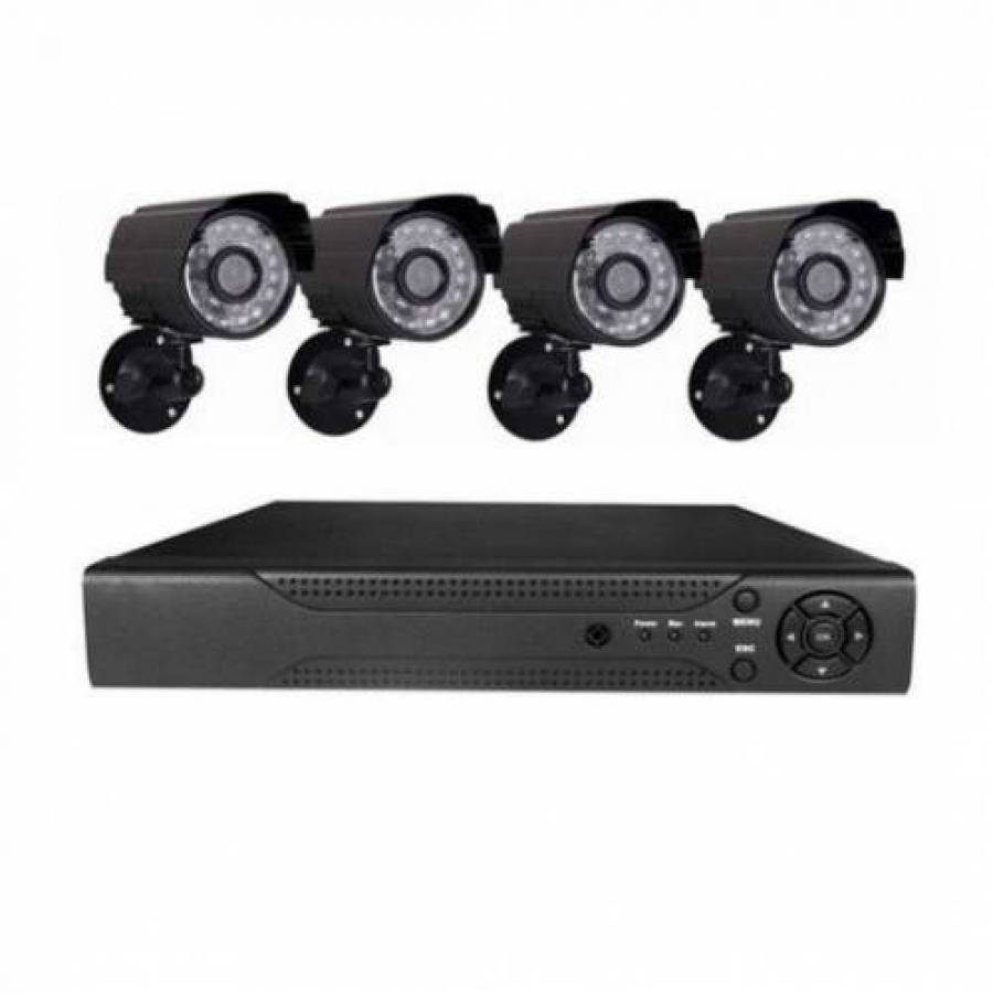 Kit Supraveghere Cctv 4 Camere Interior&exterior Hd, 720p