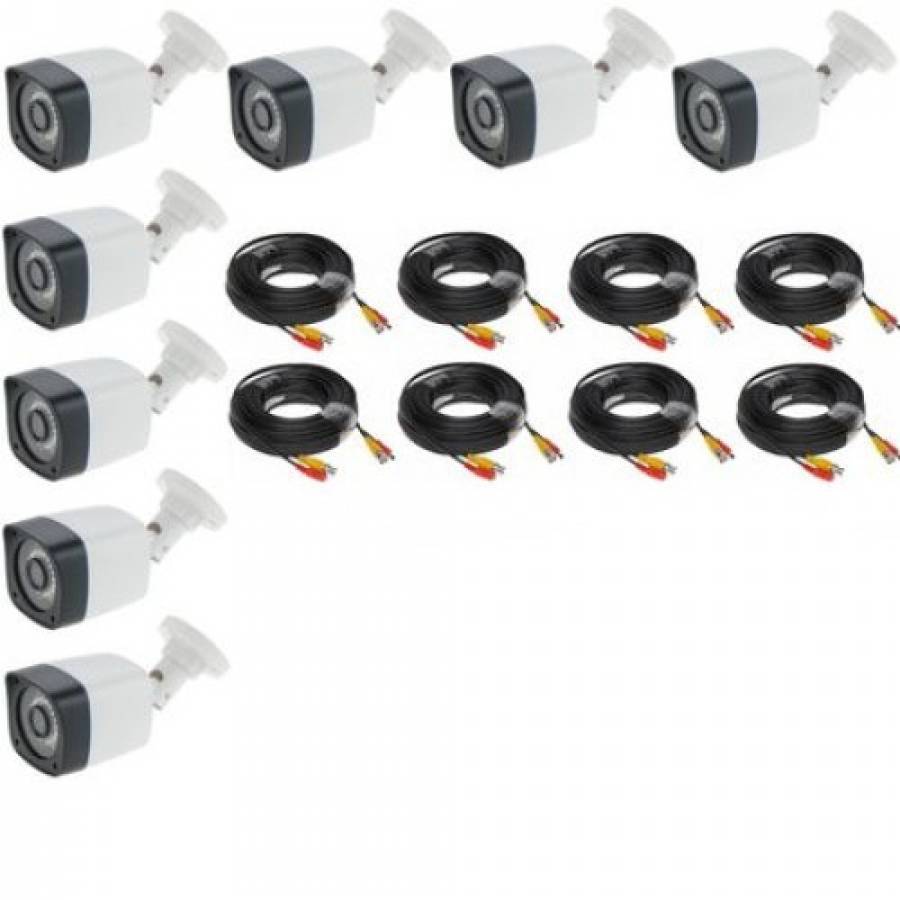 Kit Supraveghere Video Klausstech, Full Hd 2 Mp 8 Camere Sistem Plug & Play 2018