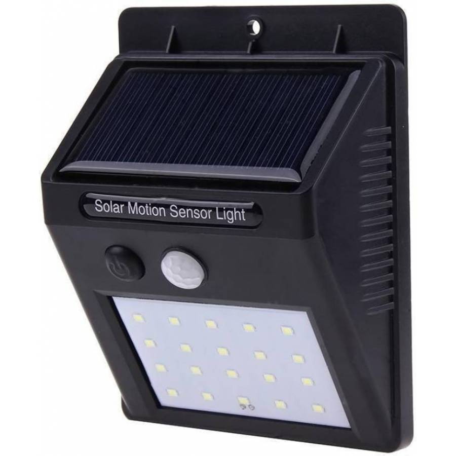 Lampa Cu Incarcare Solara , Posibilitate Prindere Pe Perete , Putere 0,55 W , Acumulator Li-ion 1200mah , Eficienta De 17% , Negru
