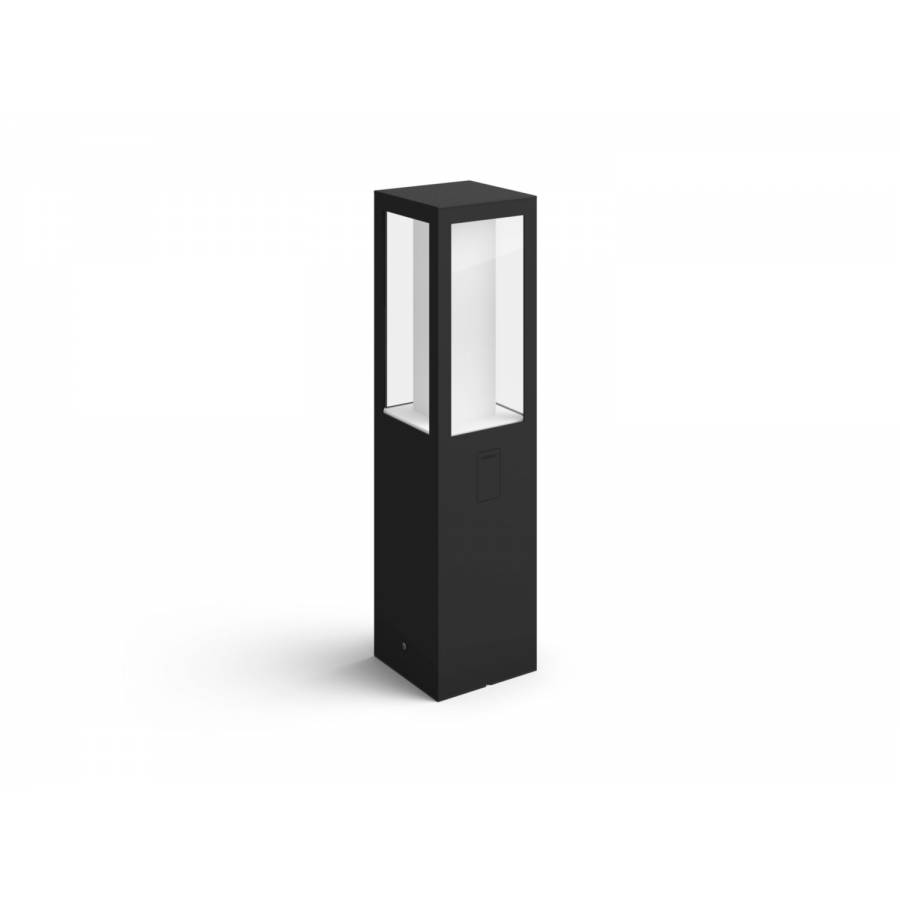 Lampa Cu Piedestal Philips Led Rgbw, Inaltime 40 Cm, Control Inteligent Hue Bridge, 1200 M, Putere 2x8w, Izolatie Dubla, 50 60 Hz, Metal/sticla, Negru