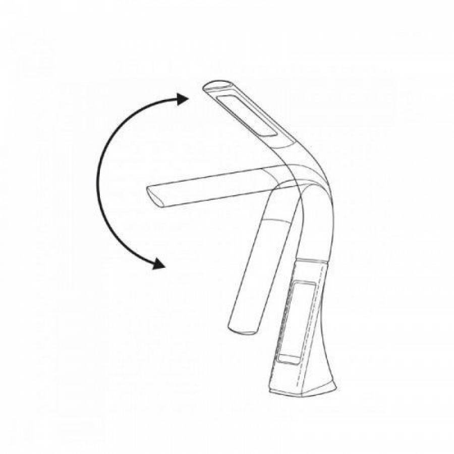 Lampa De Birou Cu Led Home , Putere 7 W, Functie Ceas ,functie Afisaj Termometru, 3 Trepte Pentru Reglare Luminozitate , Negru