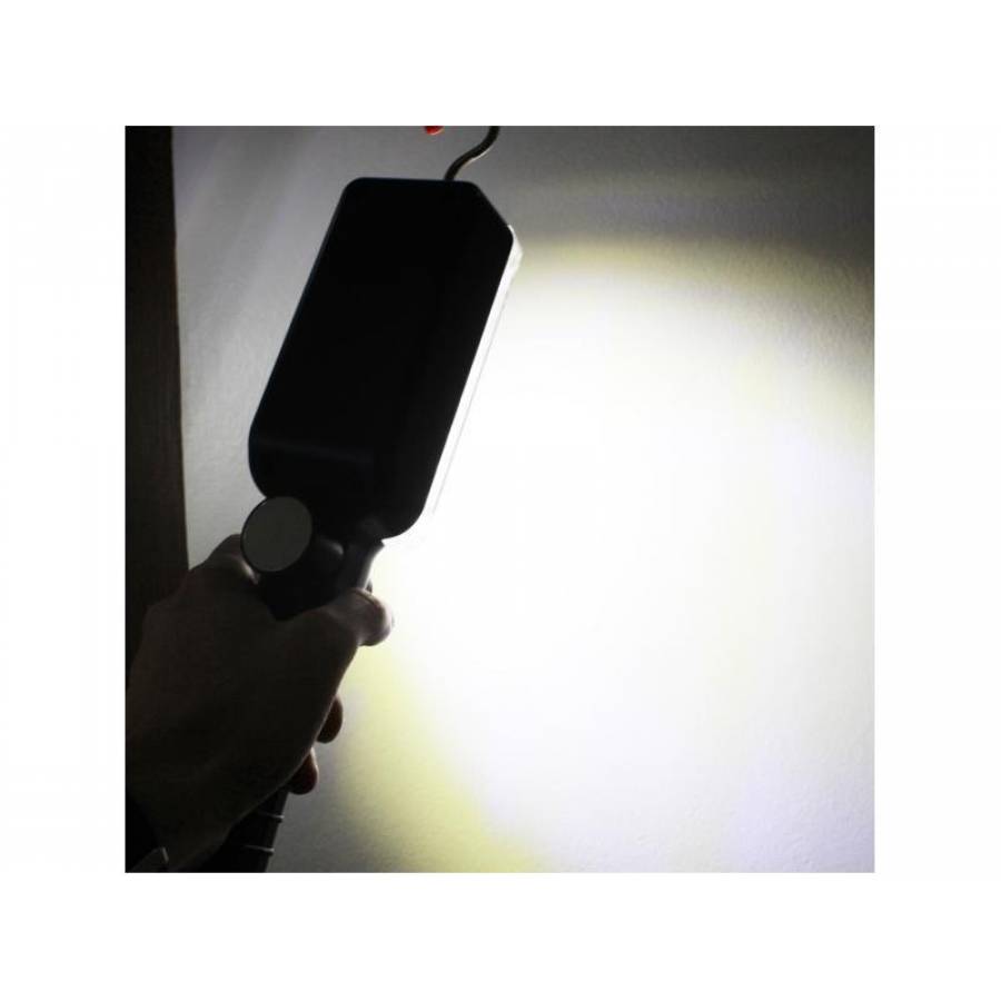 Lampa De Lucru Smd Klausstech De Lucru Cu Carlig, 34 Led-uri, Magnet, 290x70x60mm, Abs, Cablu Usb, 20 W, Negru