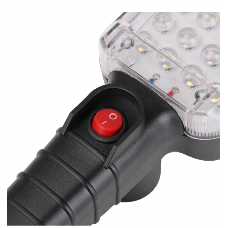 Lampa De Lucru Smd Klausstech De Lucru Cu Carlig, 34 Led-uri, Magnet, 290x70x60mm, Abs, Cablu Usb, 20 W, Negru