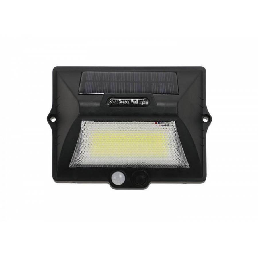 Lampa Led Cu Inductie Solara Klausstech, Senzor De Miscare, Carcasa Impermeabila,  Durata De Functionare 8h,  Baterie Solara 0.55 W 1200 Mah, Led 3.5 W, Negru