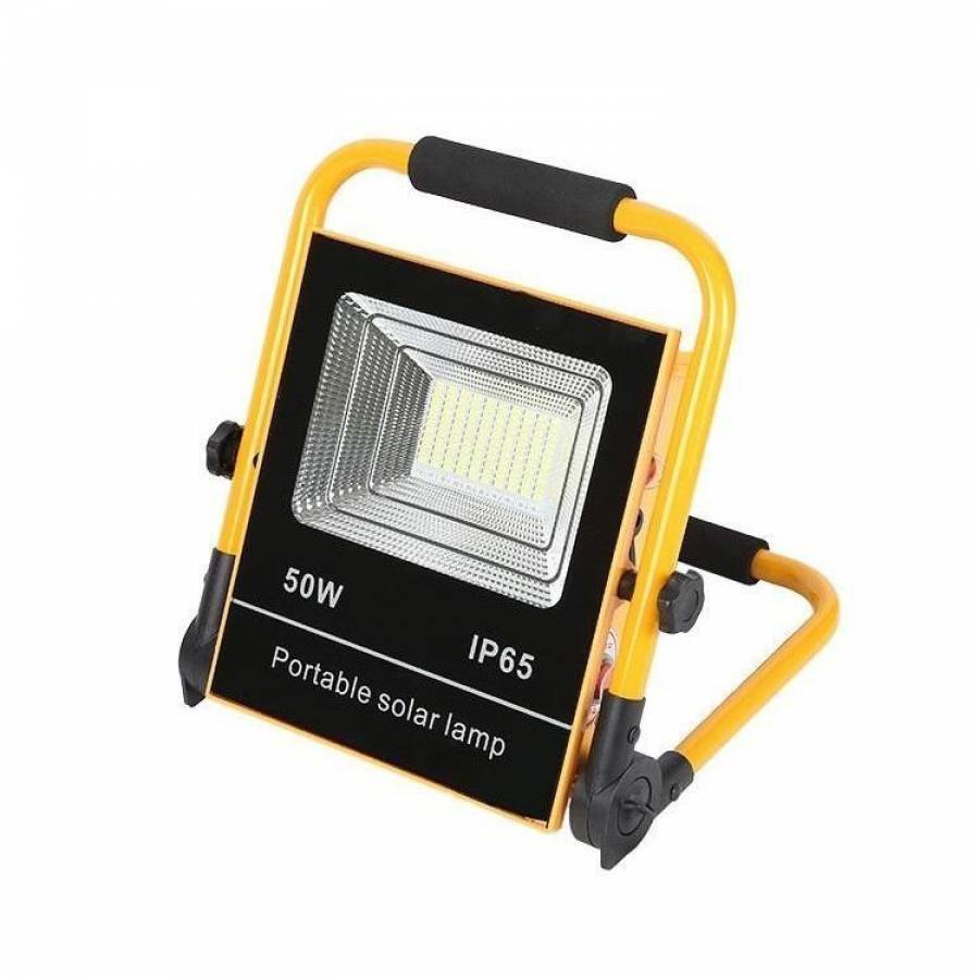 Lampa Led KlaussTech 50w Cu Incarcare Solara Portabila, Camping Waterproof Ip65