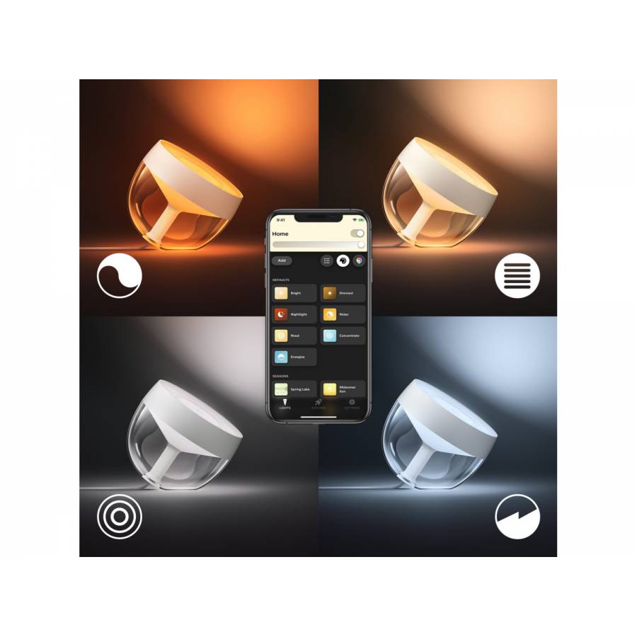 Lampa Led Rgb Philips Cu Lumina Alba Si Color, Bluetooth/bridge, Plug And Play, Sintetic Si Metal, 25000 Ore, 100 - 240 V, 50 - 60 Hz, Ip20, Auriu