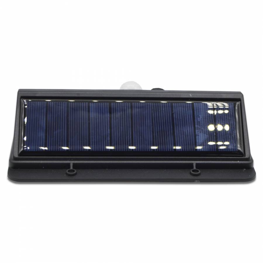 Lampa Led Solara Cu Senzor De Miscare Klausstech, 42 Surse De Lumina, Putere De 0,55 W, Capacitate Baterie 1200 Mah, Detectie Miscare 3 M, Compact, Negru