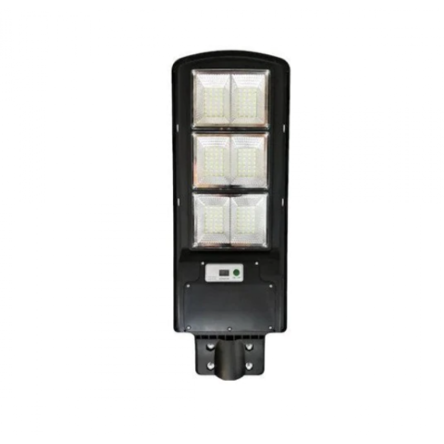 Lampa Led Stradala Klausstech, Putere De 90w, Panou Solar Inclus, 8550 Lumeni, Ip65, Iluminare Pe 140 De Grade, Culoare Negru