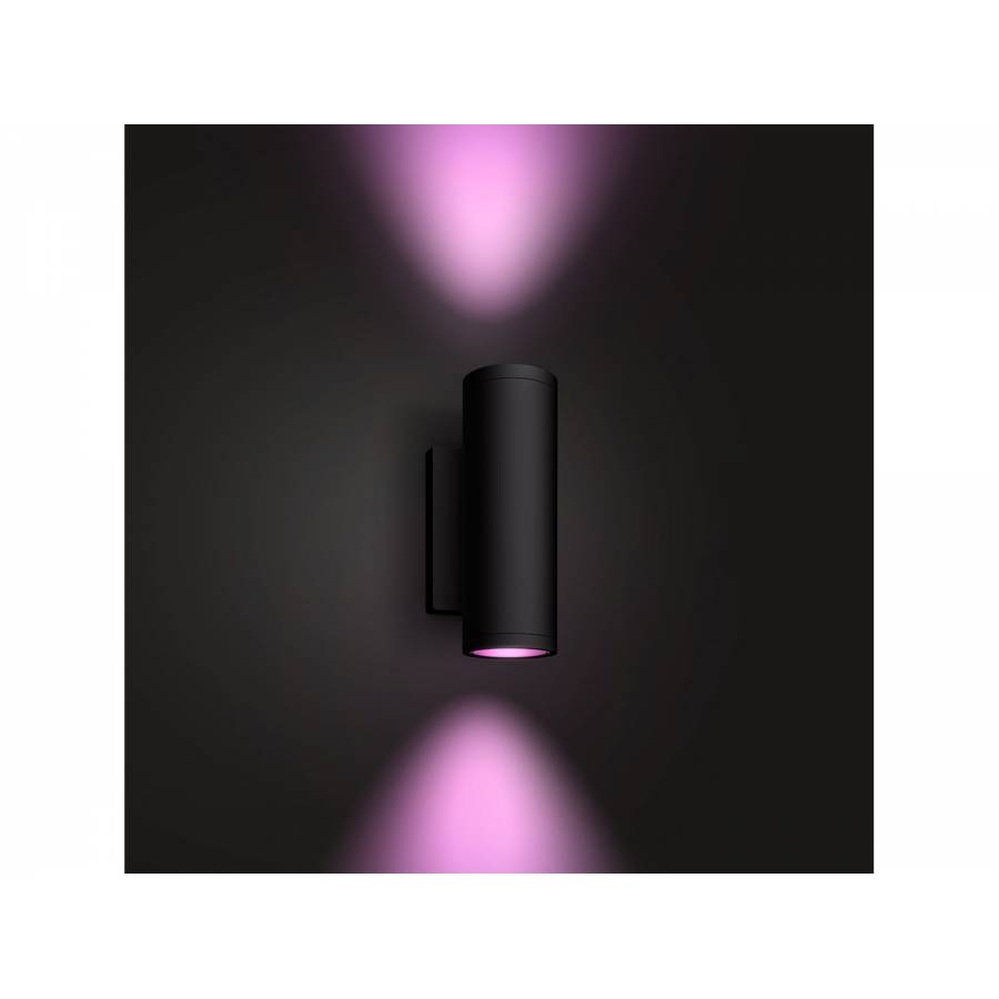 Lampa Pentru Perete Philips, Rezistenta Intemperii Ip44, Material Aluminiu, 1200 Lm, Autonomie 25000 Ore, Putere 8w, Culoare Negru