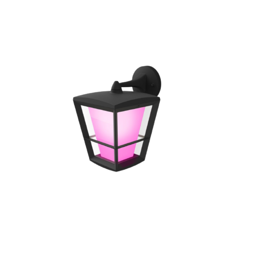 Lampa Philips Perete De Exterior, Protectie Ip44, Material Sticla, Tehnologie Eyecomfort, Built-in Led, Design Modern, Rezistent La Intemperii, Negru