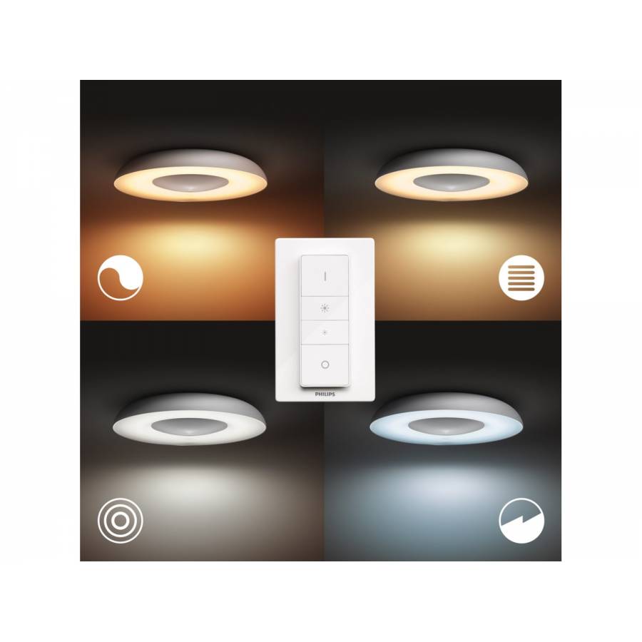 Lampa Philips Tavan, Compatibilitate Bluetooth/bridge, Led Integrat, Control Prin Aplicatie, Intrerupator Cu Variator Inclus, 2400 Lm, 27 W, Alb